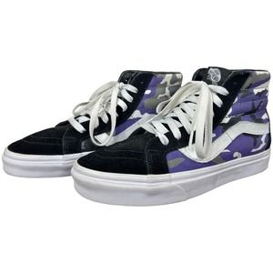 Vans SK8-Hi Reissue Pop Camo Sneaker Shoe Purple Black Gray Men's 6 Women's 7.5